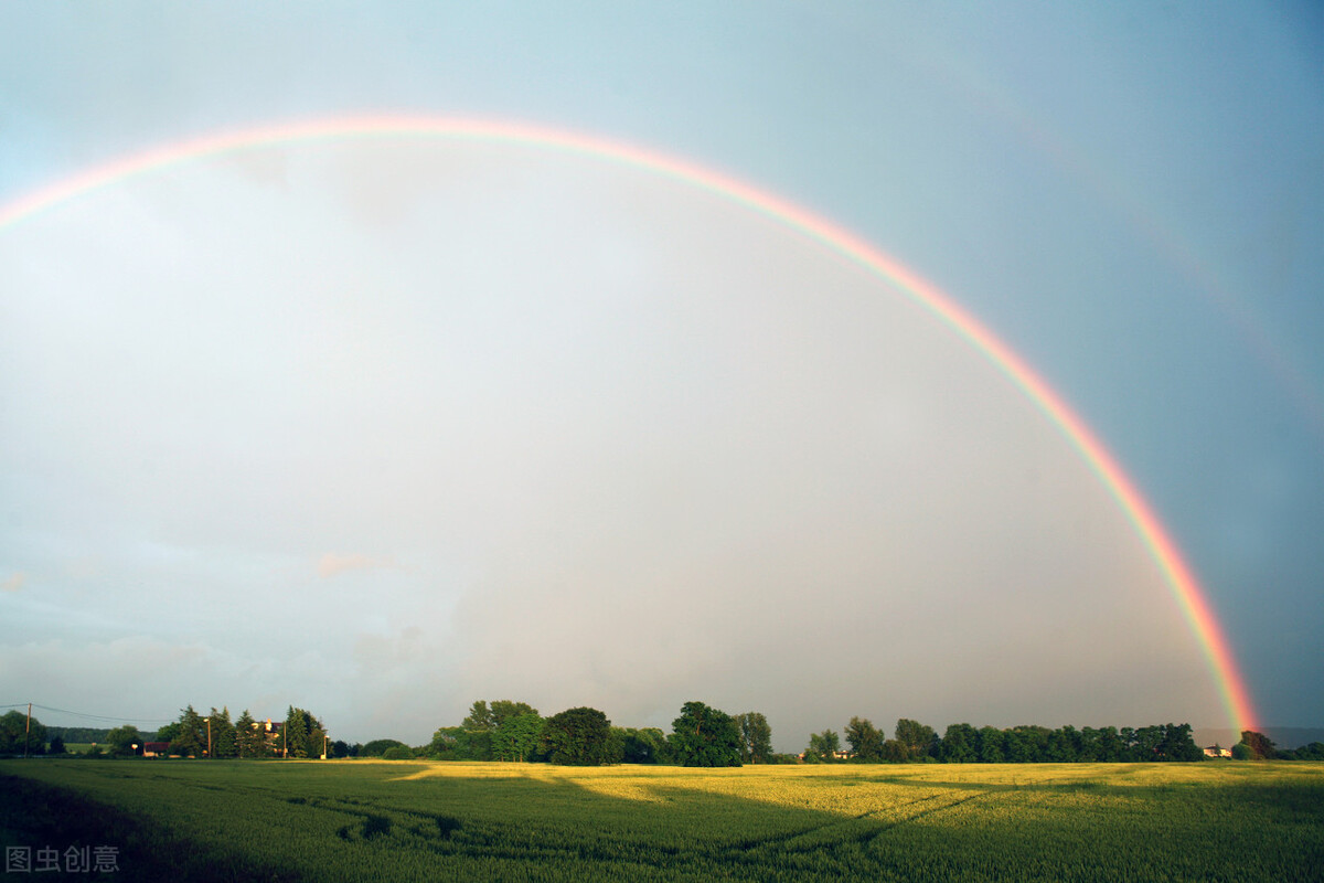 风雨过后是彩虹励志句子,风雨过后是彩虹带字图片早安