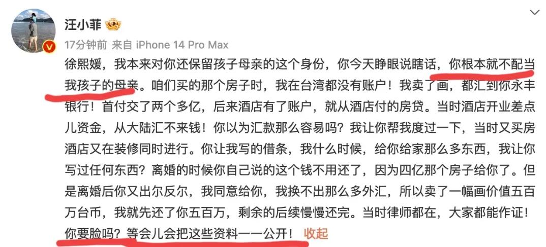 汪小菲谈大s低谷期,大s晒出买房明细后汪小菲回击