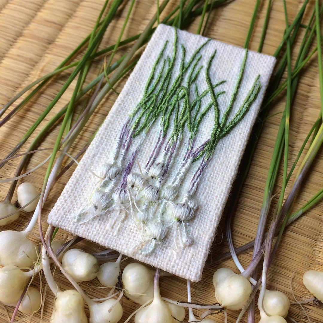 一针一线日本纯手工刺绣,日本刺绣简单又漂亮