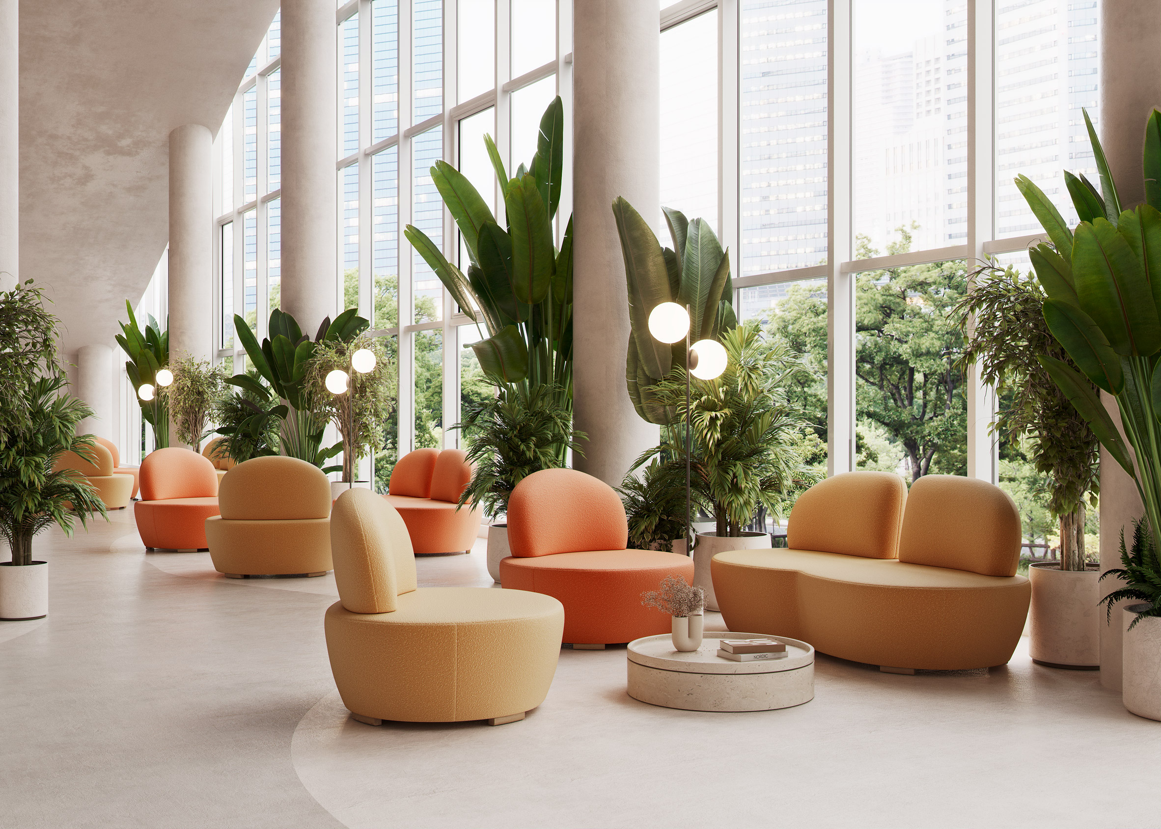 软装陈列室|西班牙品牌Missana双月座椅系列