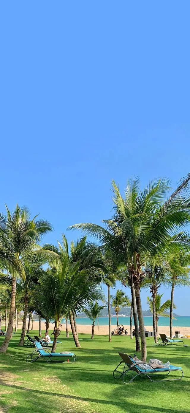 美丽的碧海蓝天壁纸,2018蓝色大海夏天壁纸