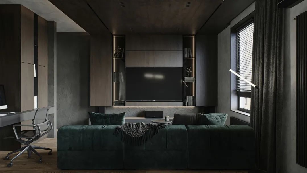 极简风格墨绿,极简主义墨绿色