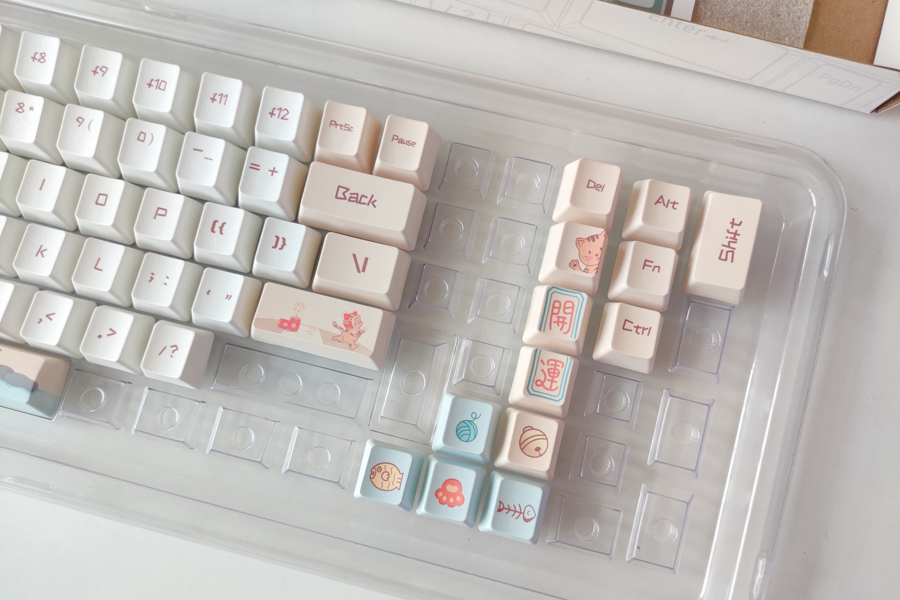 可爱喵喵假期键帽，无限炫彩耳机支架/鼠标垫，雷柏让桌面更完美