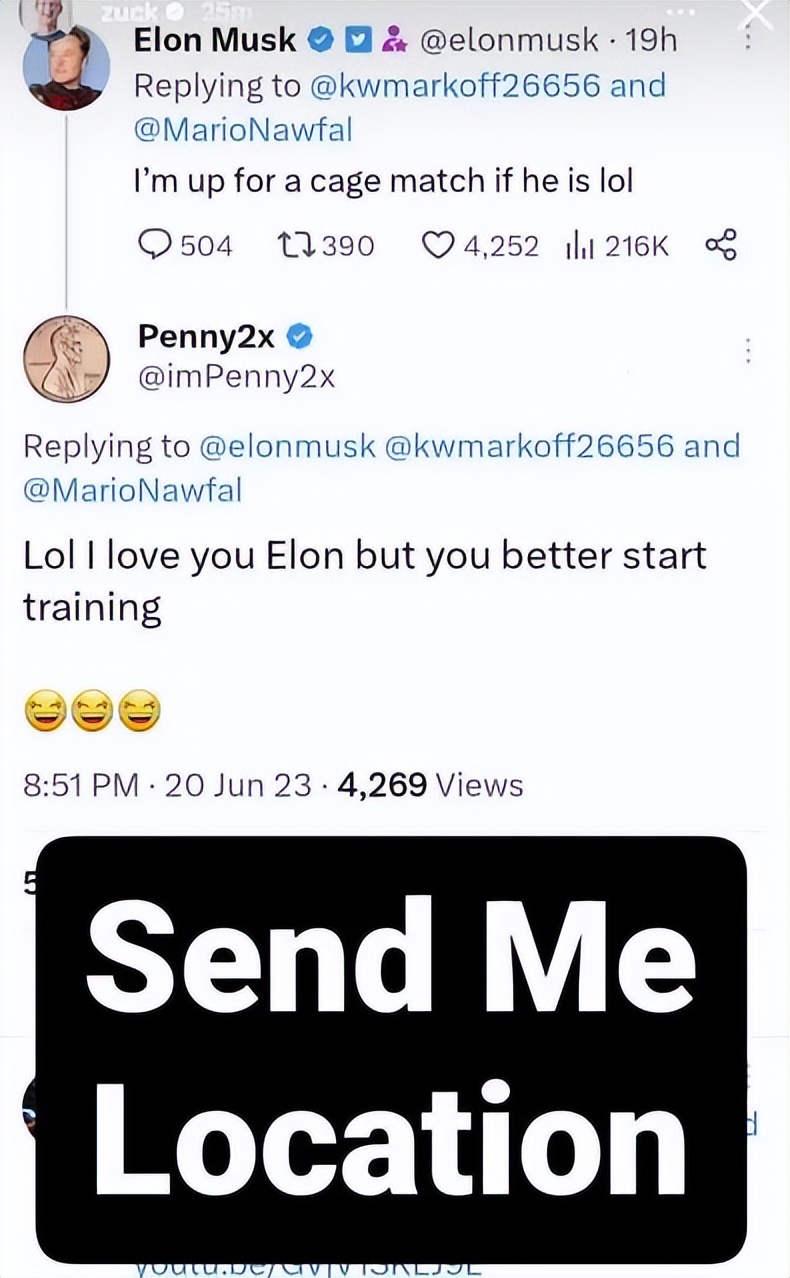 小扎11年来首发推文调侃马斯克,马斯克和小扎约架的结局是什么