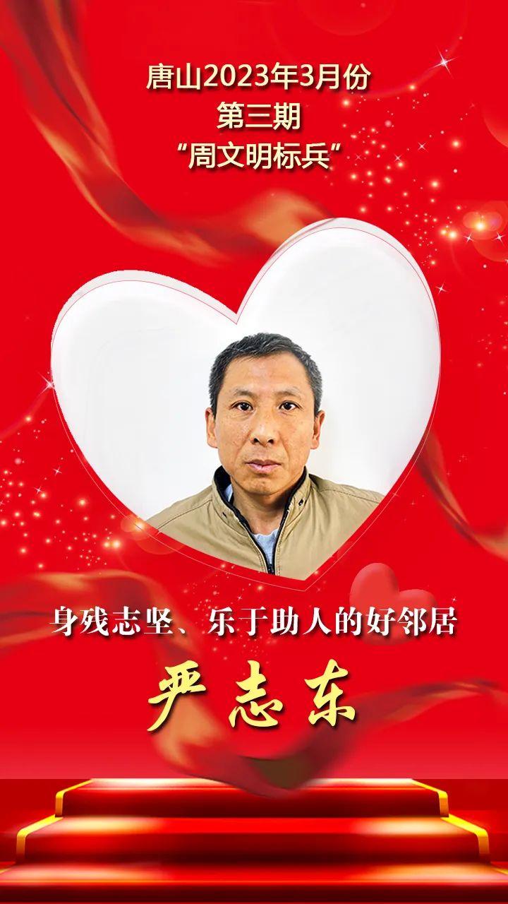 唐山2023年3月份第三期“周文明标兵”名单发布