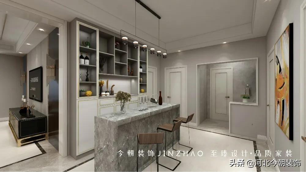 「案例精选」白金汉府130㎡现代轻奢，实用与颜值并存