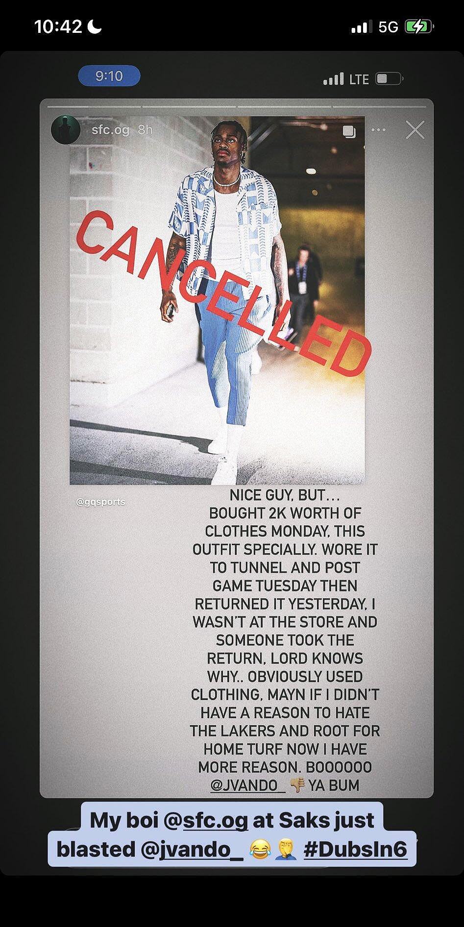 店员！美国NBA球星薪资438万美元，买2000元时装穿一天第二天退货