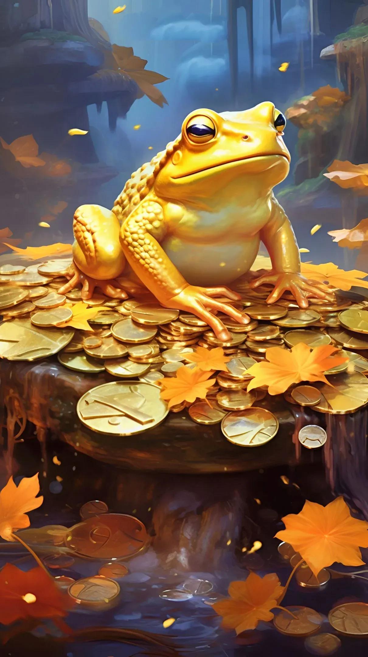 男士专用壁纸金蟾,金蟾纳财壁纸