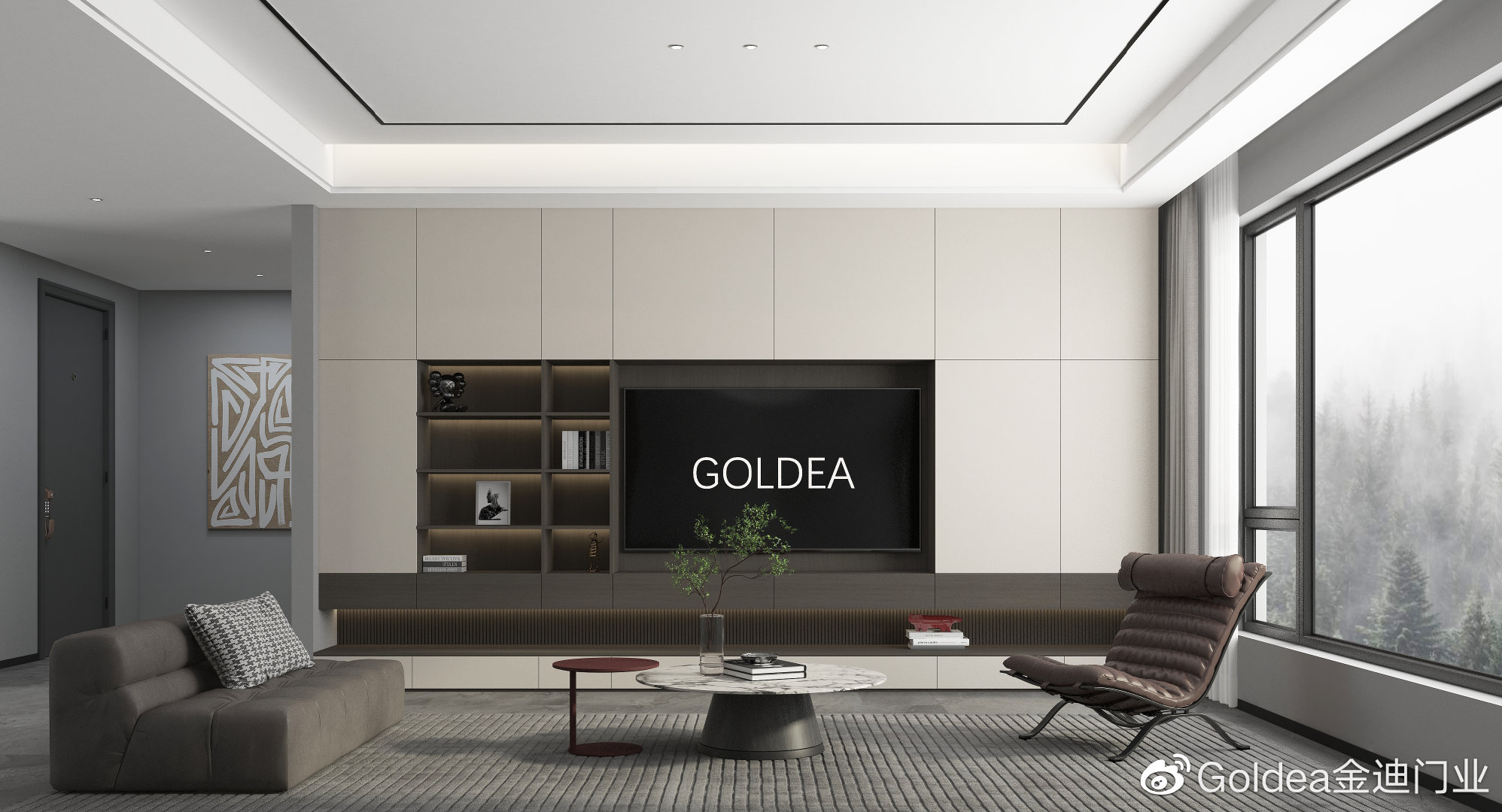 金迪门业轻奢图片,金迪现代简约门