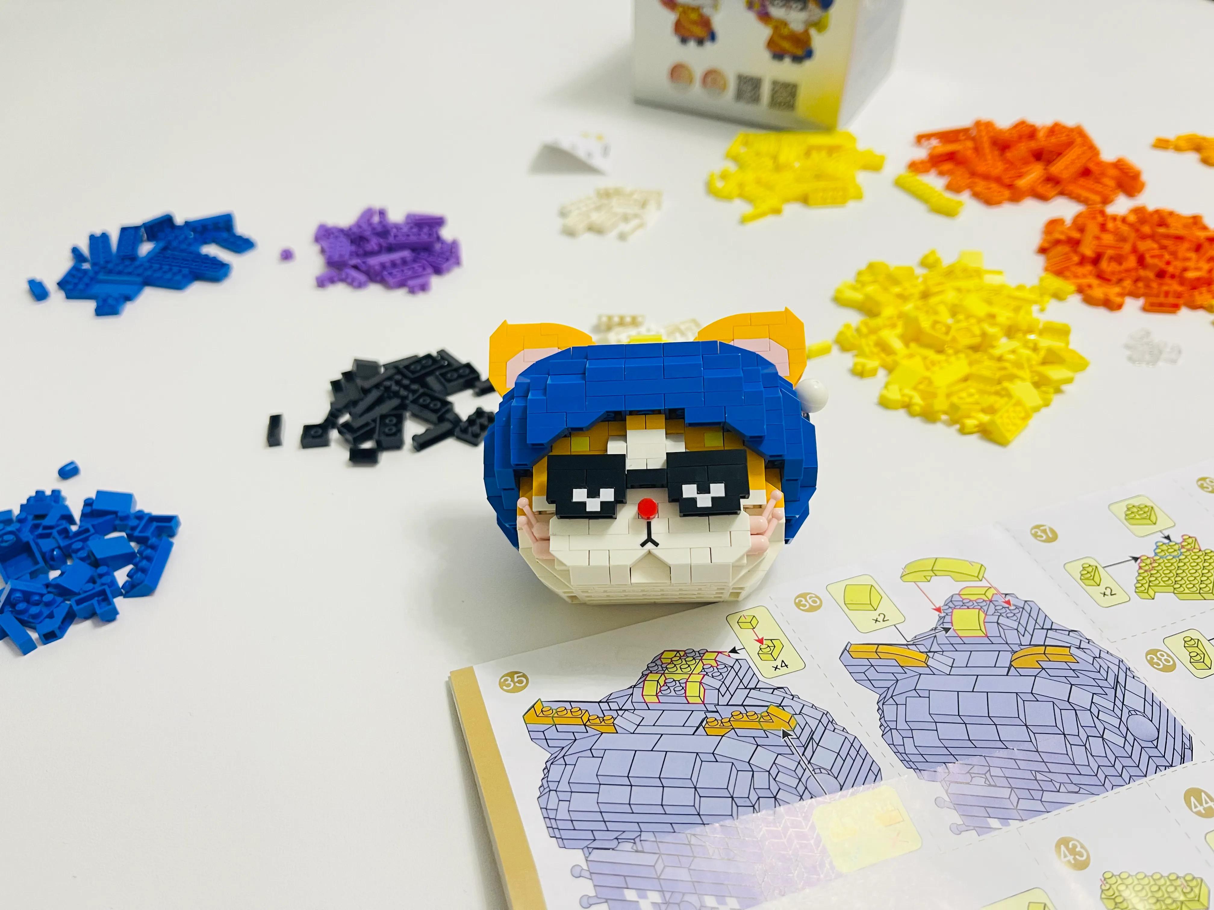 loz小颗粒积木,loz戴珍珠耳环的喵解析