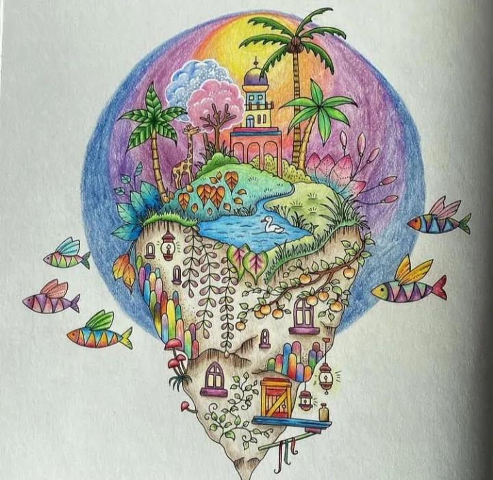 100幅初学者彩铅画花卉,100张新手彩铅临摹图片