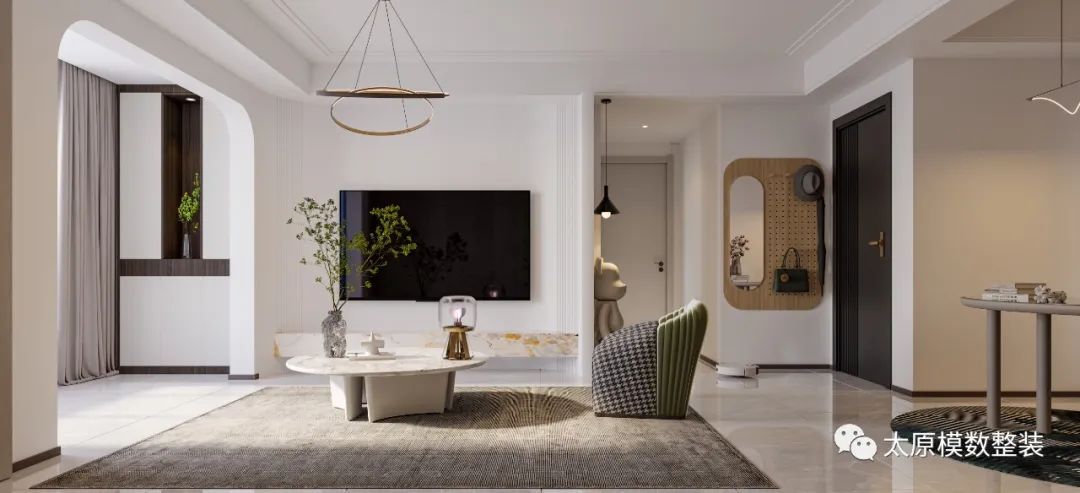 雪雀模数整装公司属于什么档次,现代轻奢装修风格暖色调温岭