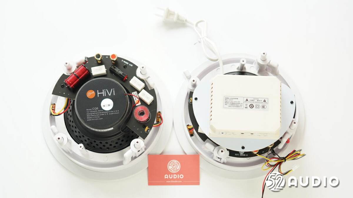 惠威cq6-bt扬声器接线图,惠威cq6吸顶音响后面如何连线