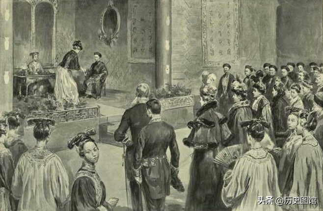 外国人给慈禧太后画的画,慈禧太后画像是怎么画的
