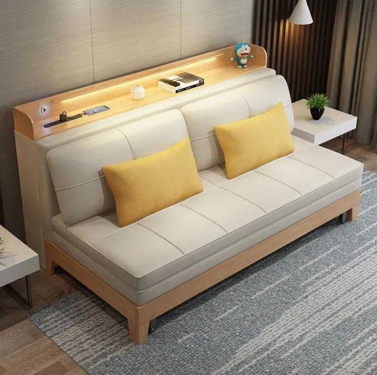 折叠床一体小卧室效果图,新式折叠床效果图