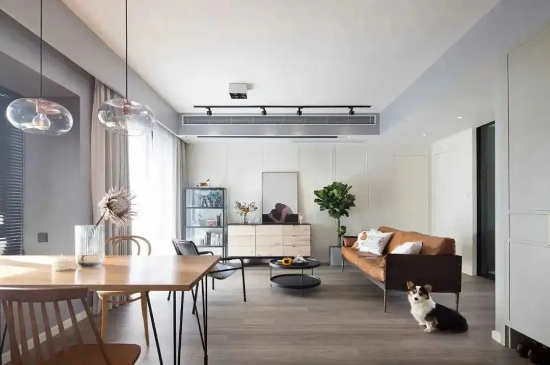 沙发不靠墙放什么好看,客厅大怎么装沙发可以靠墙