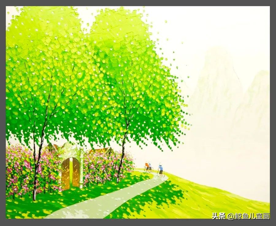 色彩丰富的绘画作品中国风,色彩鲜艳视觉冲击力强的绘画作品