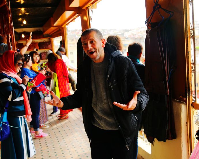 摩洛哥皮革大染坊菲斯 (摩洛哥的皮革染坊)