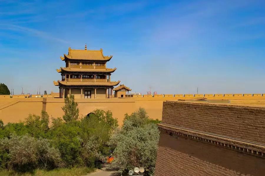 嘉峪关长城复原图,万里长城最西端之嘉峪关