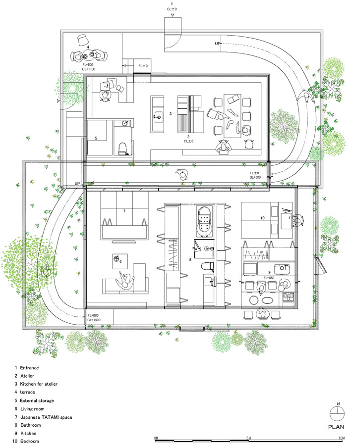 日本东京设计师公寓,日本的小型艺术家工作室