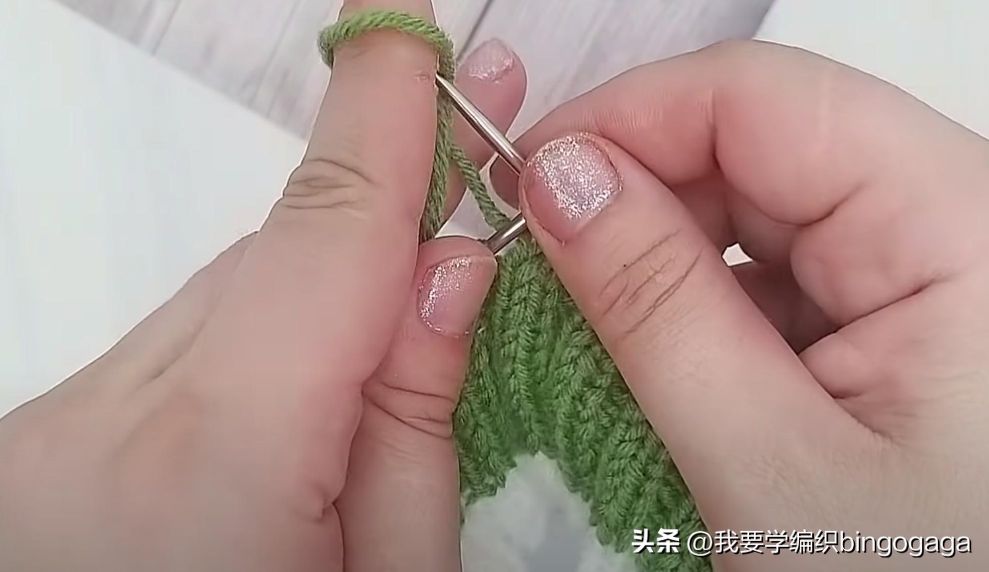 一片式毛线袜的织法,一片式织袜子