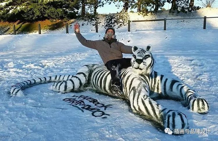 超震撼的墙绘,有视觉冲击感极简的墙绘