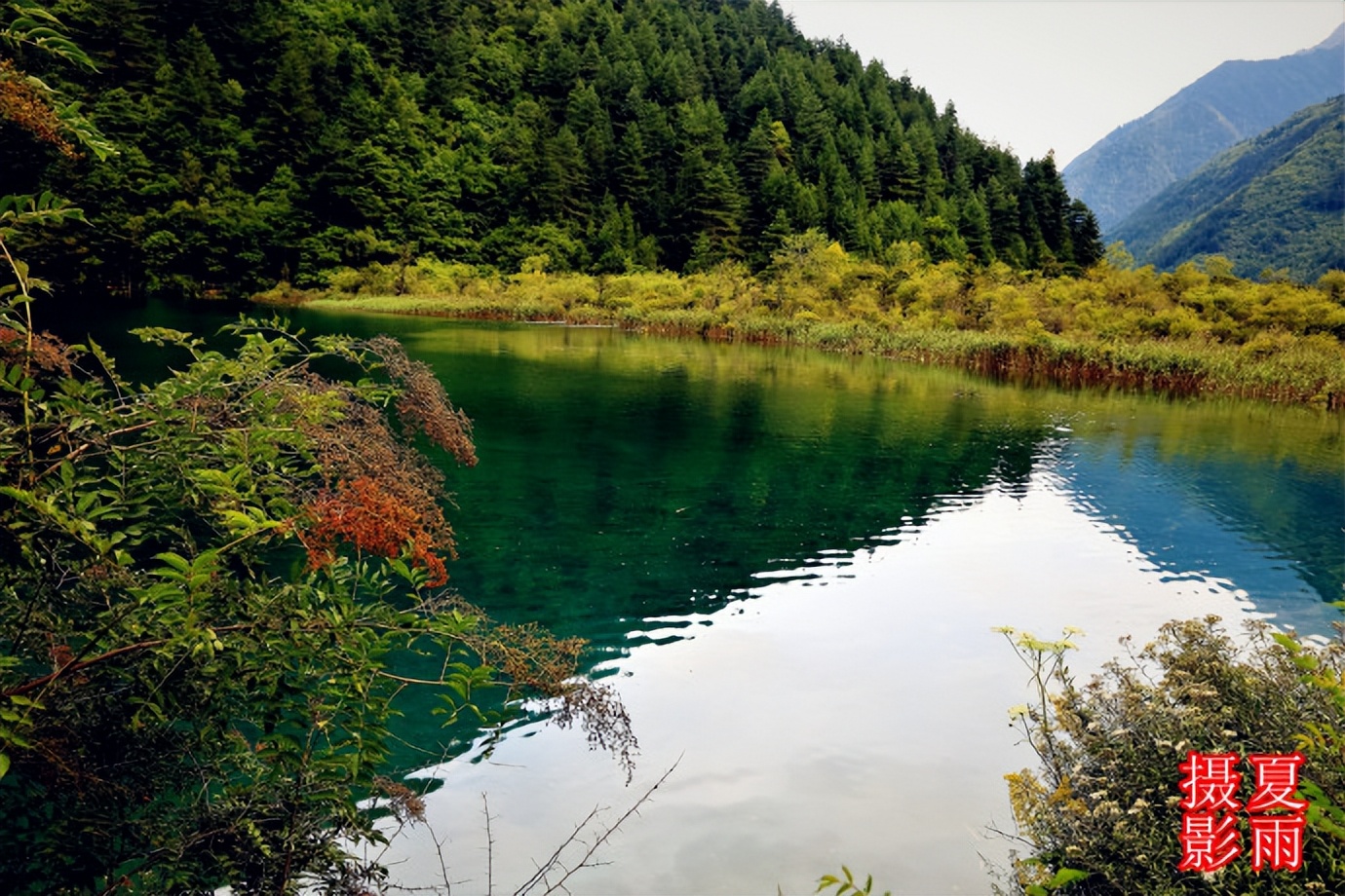 大美九寨沟之老虎海,九寨沟犀牛海与老虎海