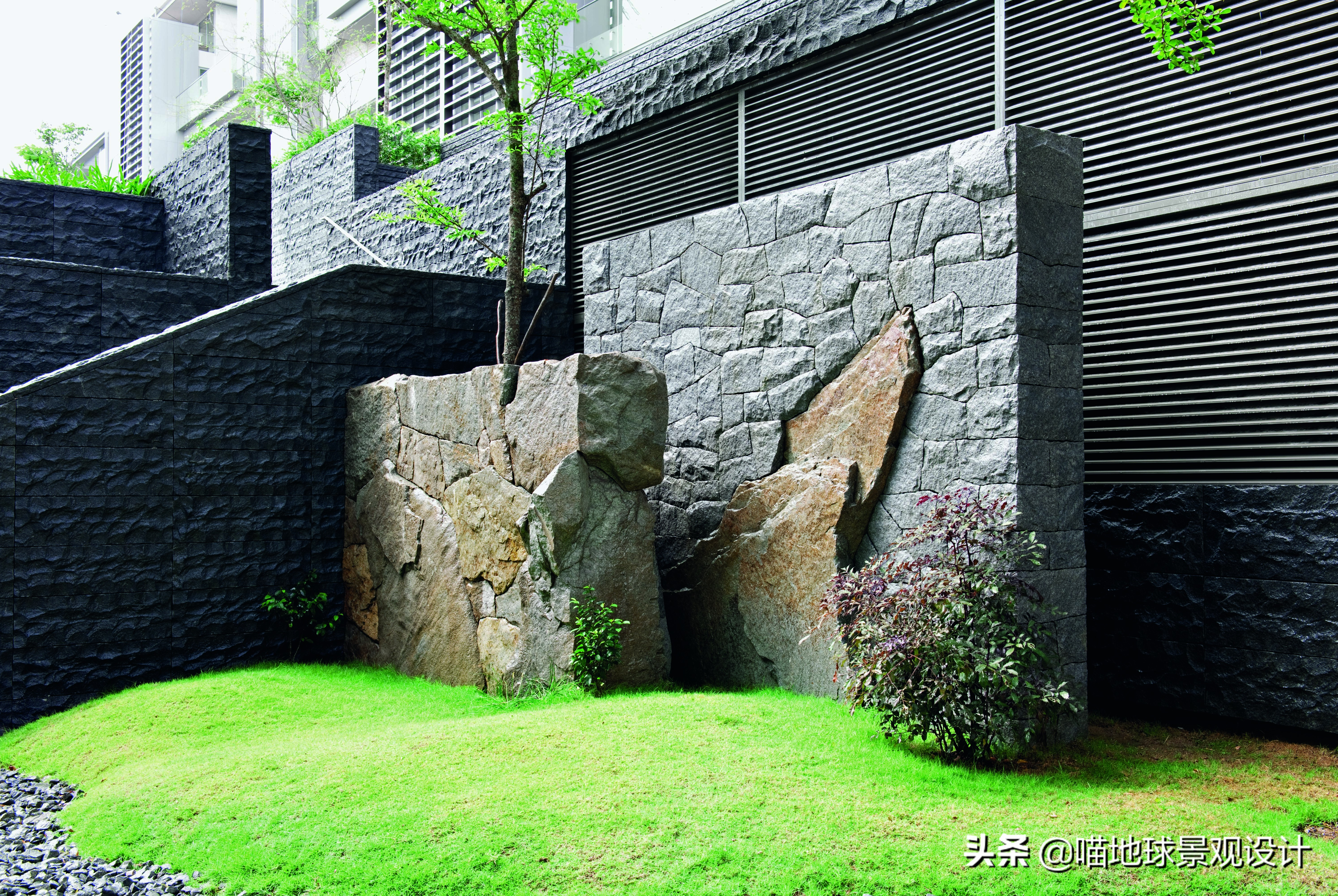 60平方别墅庭院效果图大全,60款优秀的别墅庭院创意背景景墙