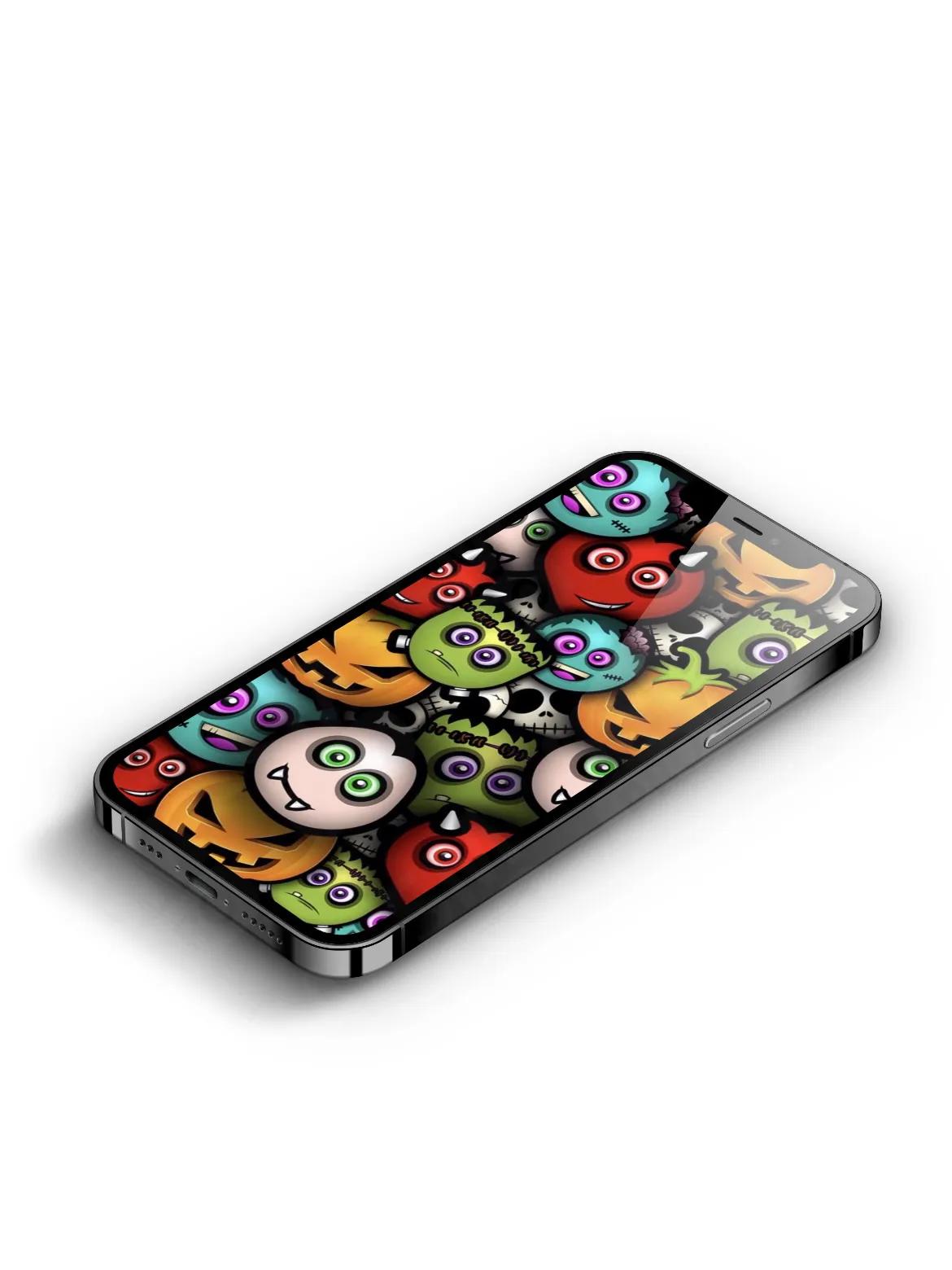 精美彩色上蓝下红壁纸,手机壁纸彩色粉末