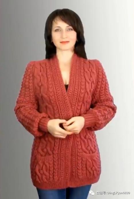 针织花样中老年,中老年春季8分袖针织