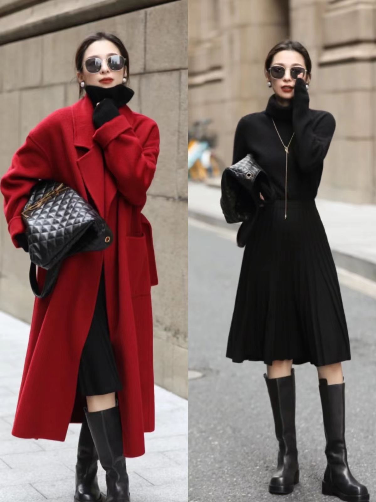 入冬了提醒你：不管穿羽绒服还是呢大衣，配“裙子”更洋气，快学