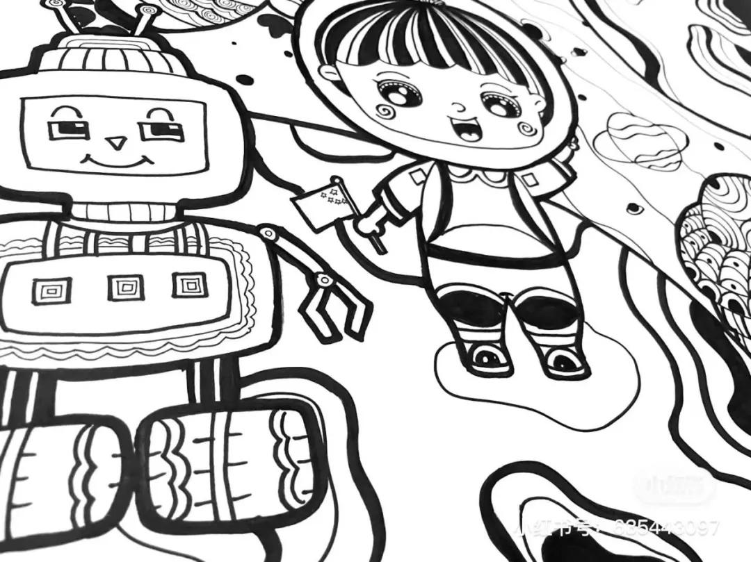 50张设计感十足的创意线描，随手画就能创造美，零基础也可以画