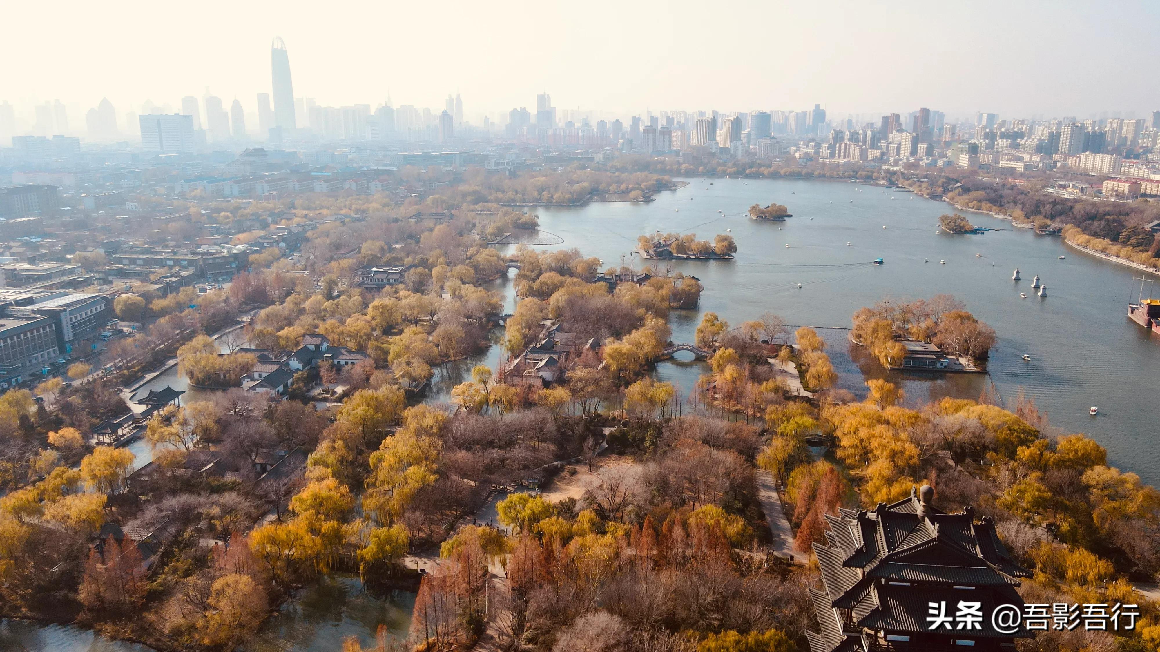 济南大明湖秋冬图片高清,初春大明湖美景图片