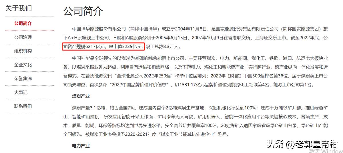 中国神华股票分红,中国神华最近十年分红率