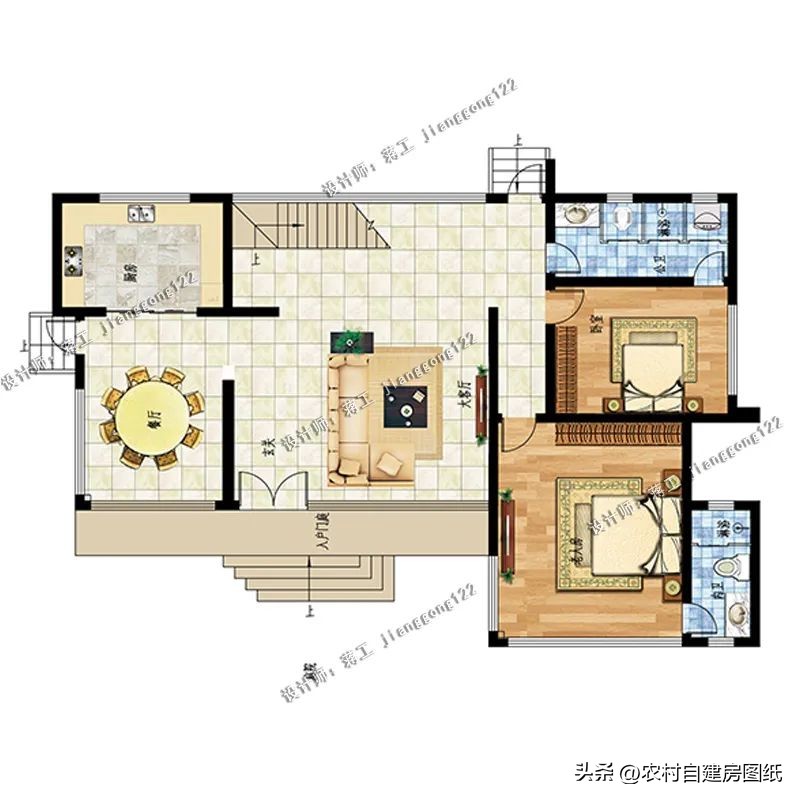 现代风农村三层现代简约小别墅,现代极简风别墅农村二层