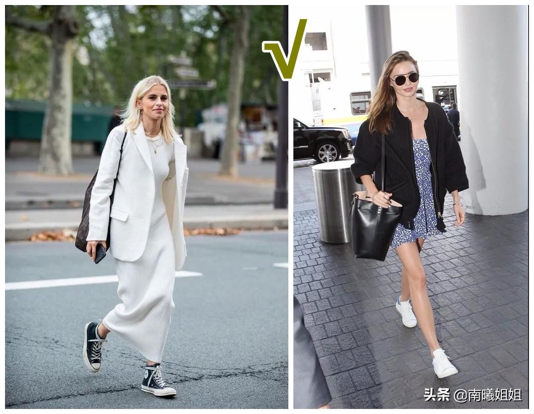 适合穿裙子的帆布鞋百搭款,现在流行帆布鞋显瘦洋气又舒适