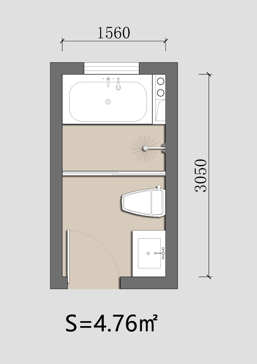 浴缸进水和排水预留尺寸图,浴缸预埋水管预留尺寸示意图