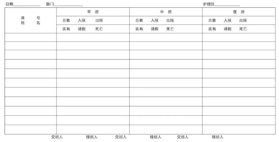 养老机构收支表格,养老机构日常使用的表