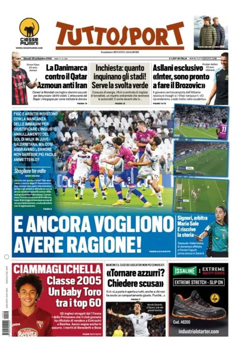 米兰体育报：国米张主席要求什克里尼亚留队，不会将他卖给大巴黎