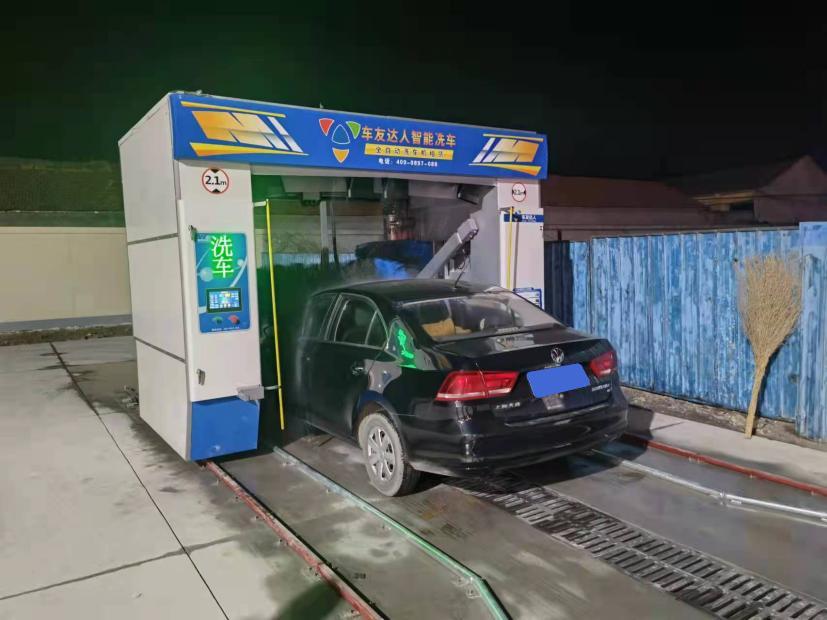 5万左右无人值守洗车机自动洗车,自动洗车机什么季节洗车最多