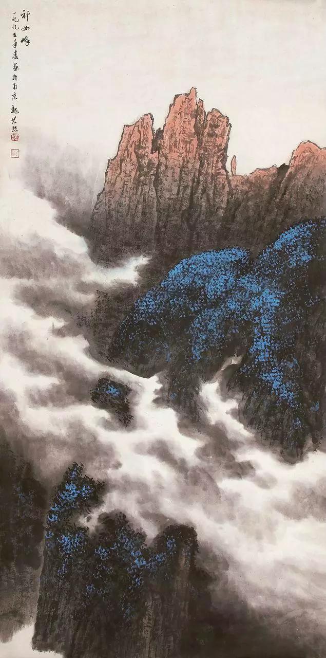 金陵山水画名画欣赏,金陵五大家诗意山水画欣赏