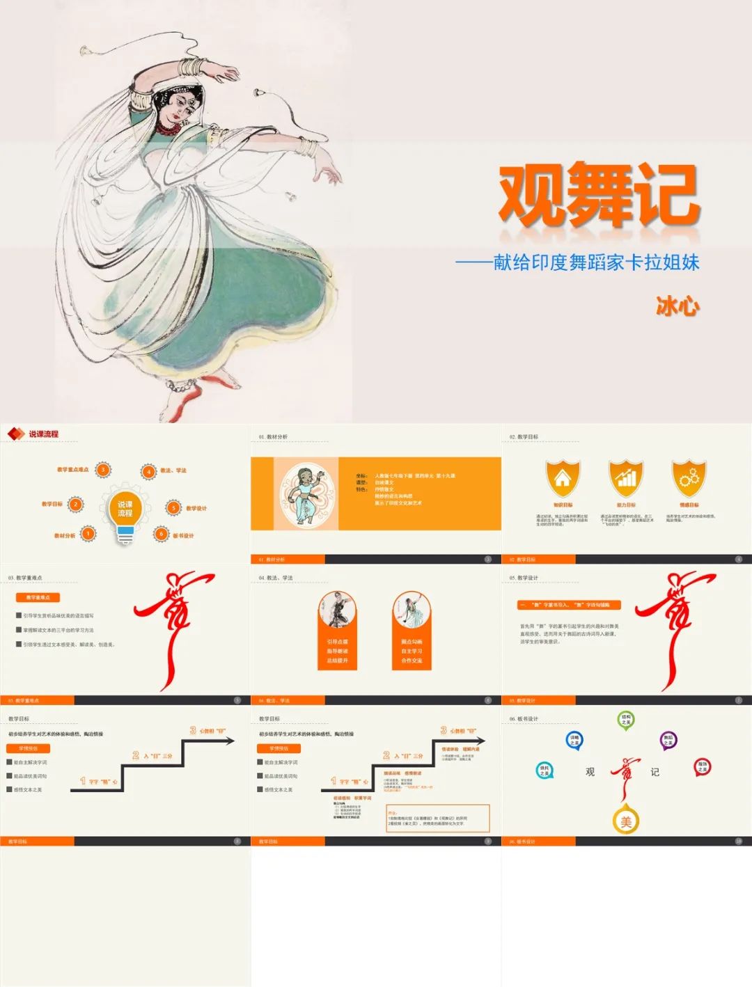 舞蹈教学PPT模板,舞蹈ppt震撼开场模板