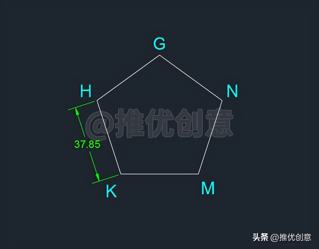 多边形cad怎么画,autocad椭圆制图实例教程
