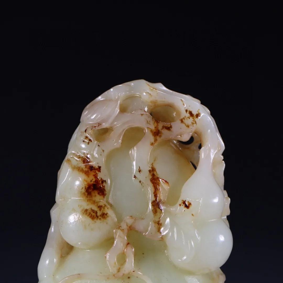 和田玉葫芦福禄双全,葫芦装饰编绳福禄双全