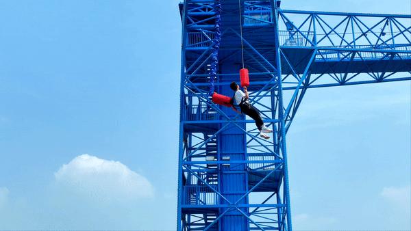 45米的蹦极有多高,45米蹦极限重是多少公斤