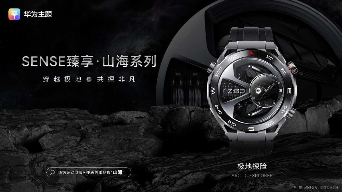 华为橙旅手表主题,华为天空之镜主题图