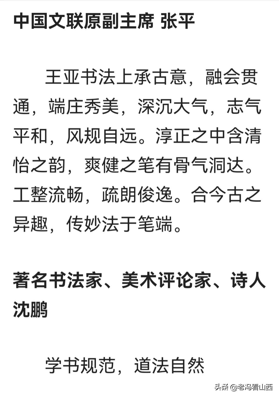 山西王亚青,山西书法协会王亚书法作品欣赏