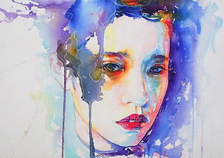 他是抖音水彩第一人，画面充满水墨意境，质感优秀！150万人盛赞