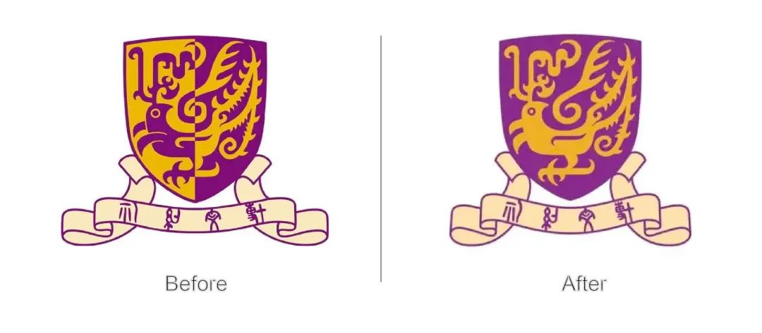 香港中文大学logo,香港中文大学使用旧校徽