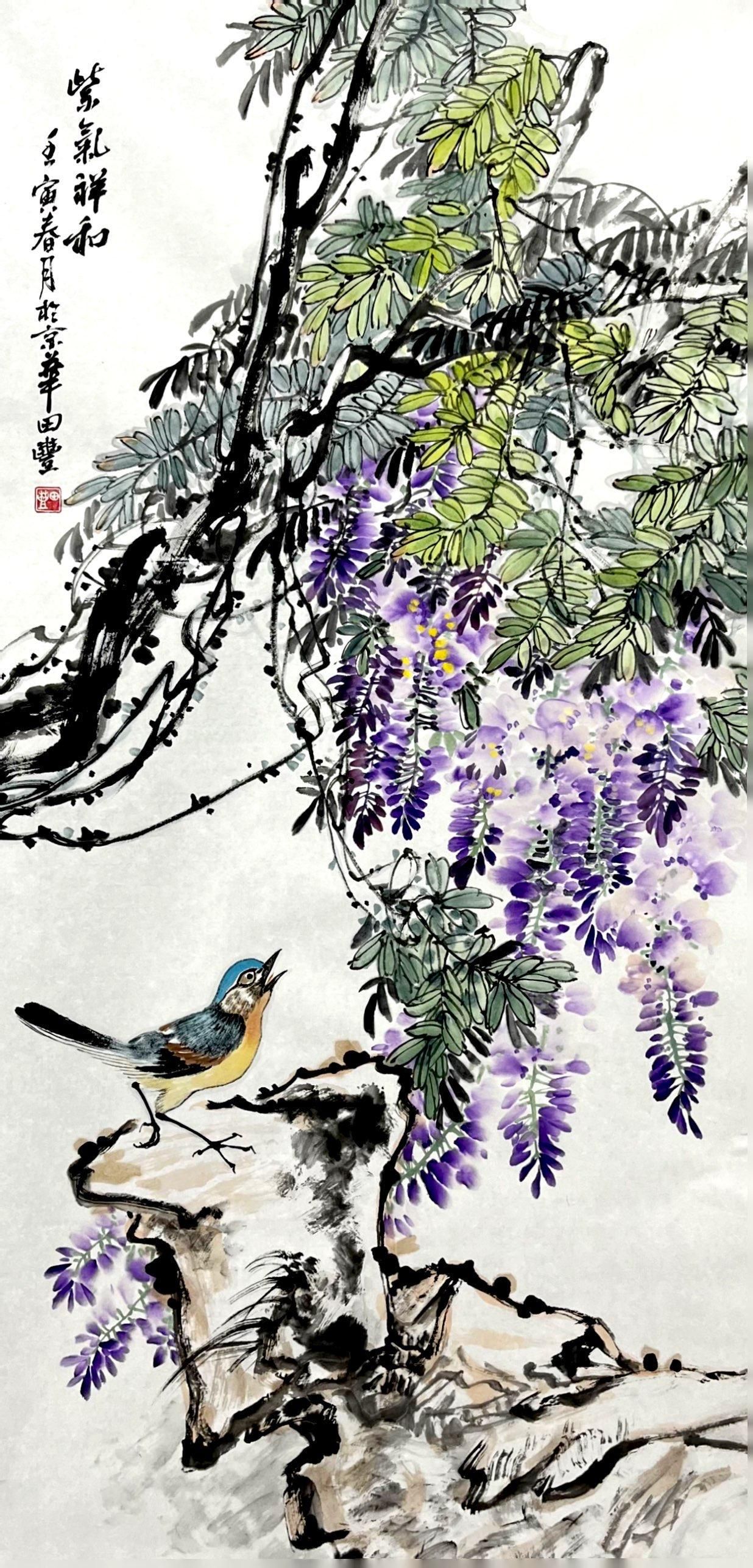 田丰画家作品直播间,田秋丰珠海书法